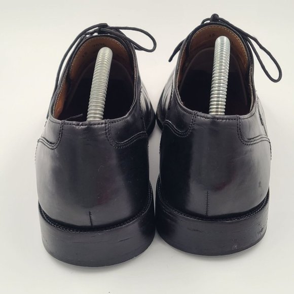 Johnston & Murphy Mens Cap Toe Leather Heritage Black Derby Shoes Size 8.5 M main image 8